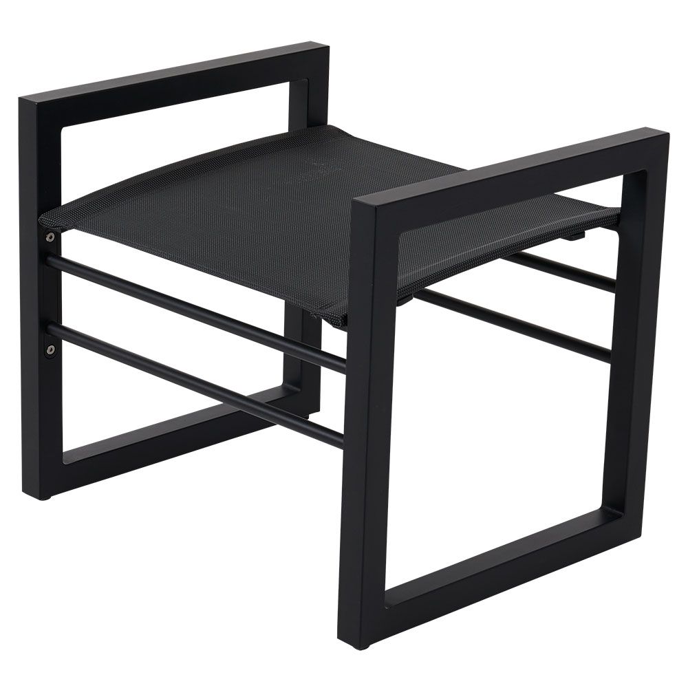 brafab, vevi fotpall svart/grå