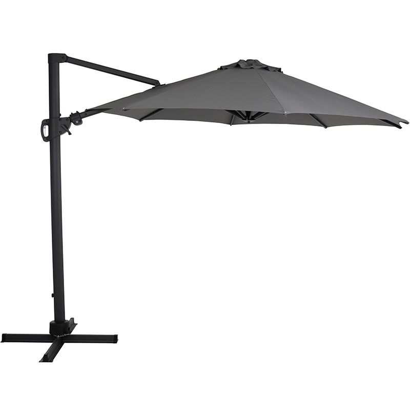 Brafab Varallo frihängande parasoll 300  cm grå/grå