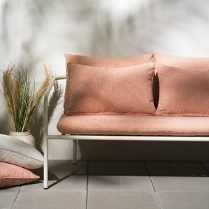 Bendt soffa Pearl White / Teddy Orange