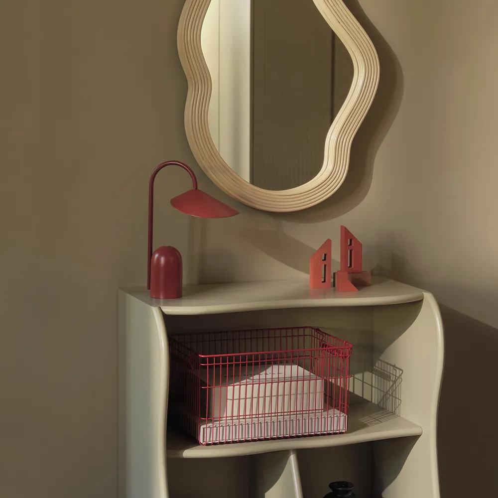 Alternativ bild 1 för ferm LIVING - Cala Stackable Baskets Set of 2 Poppy Röd