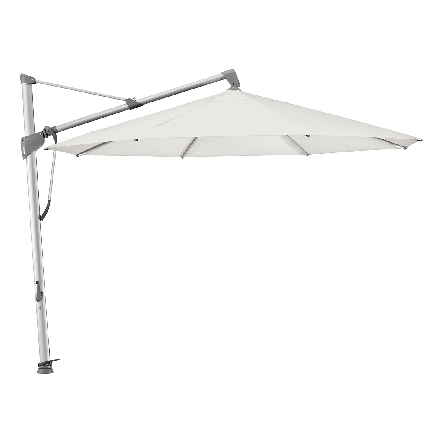 Sombrano S+ frihängande parasoll 400 cm kat.5 anodizerad alu / 500 plaster Glatz