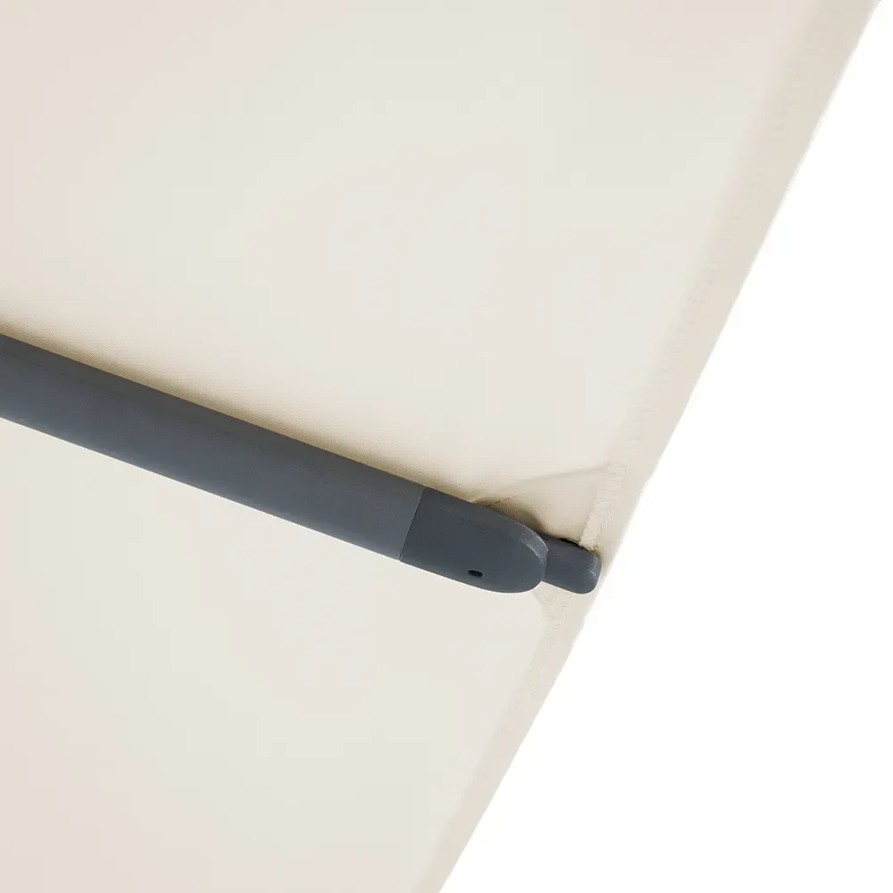 Twist parasoll 330 cm anthracite Kat.5 604 Cereal