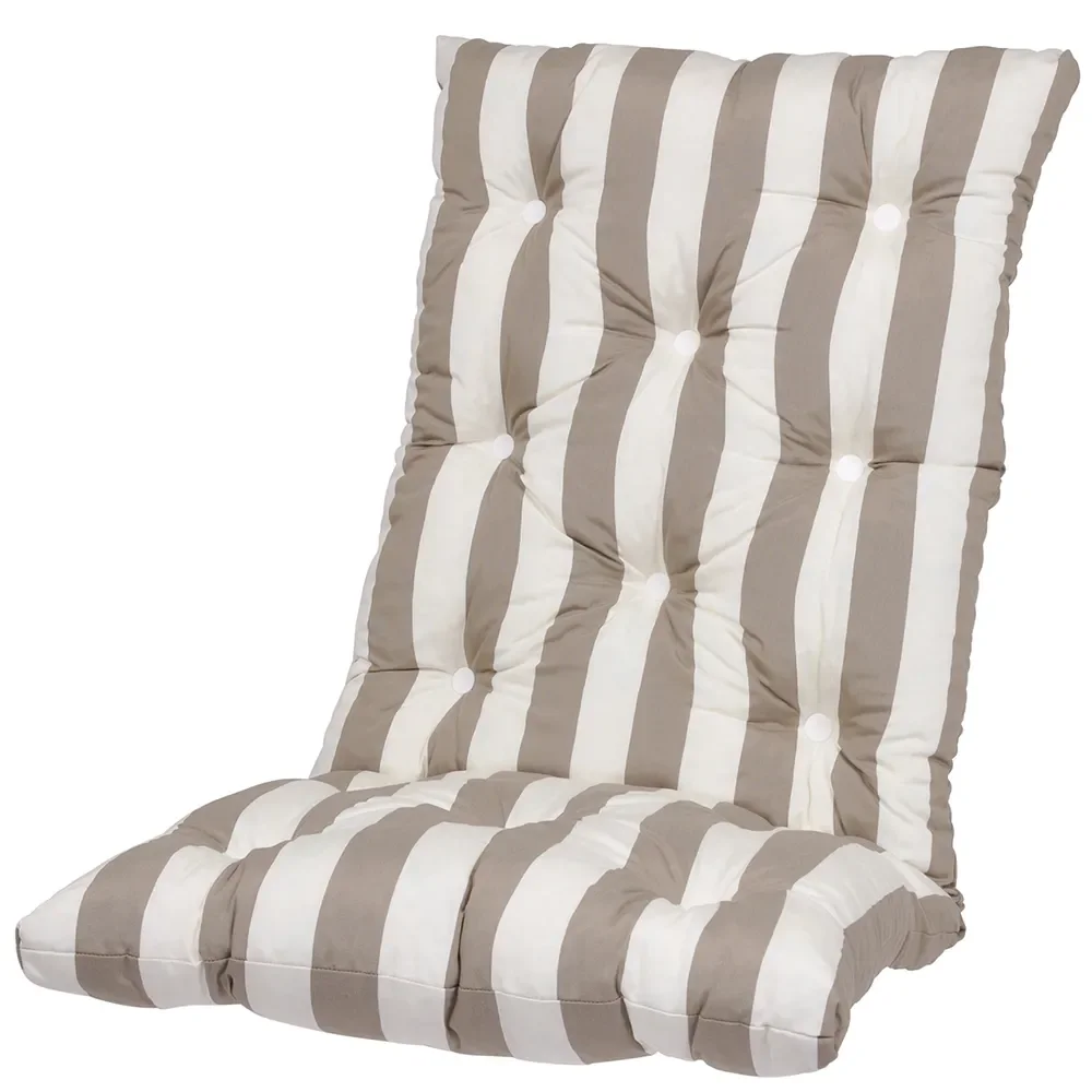 Fritab, Högvik Hög flockdyna Taupe randig