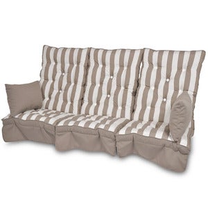 Hammockdynor Hög Rygg Taupe randig
