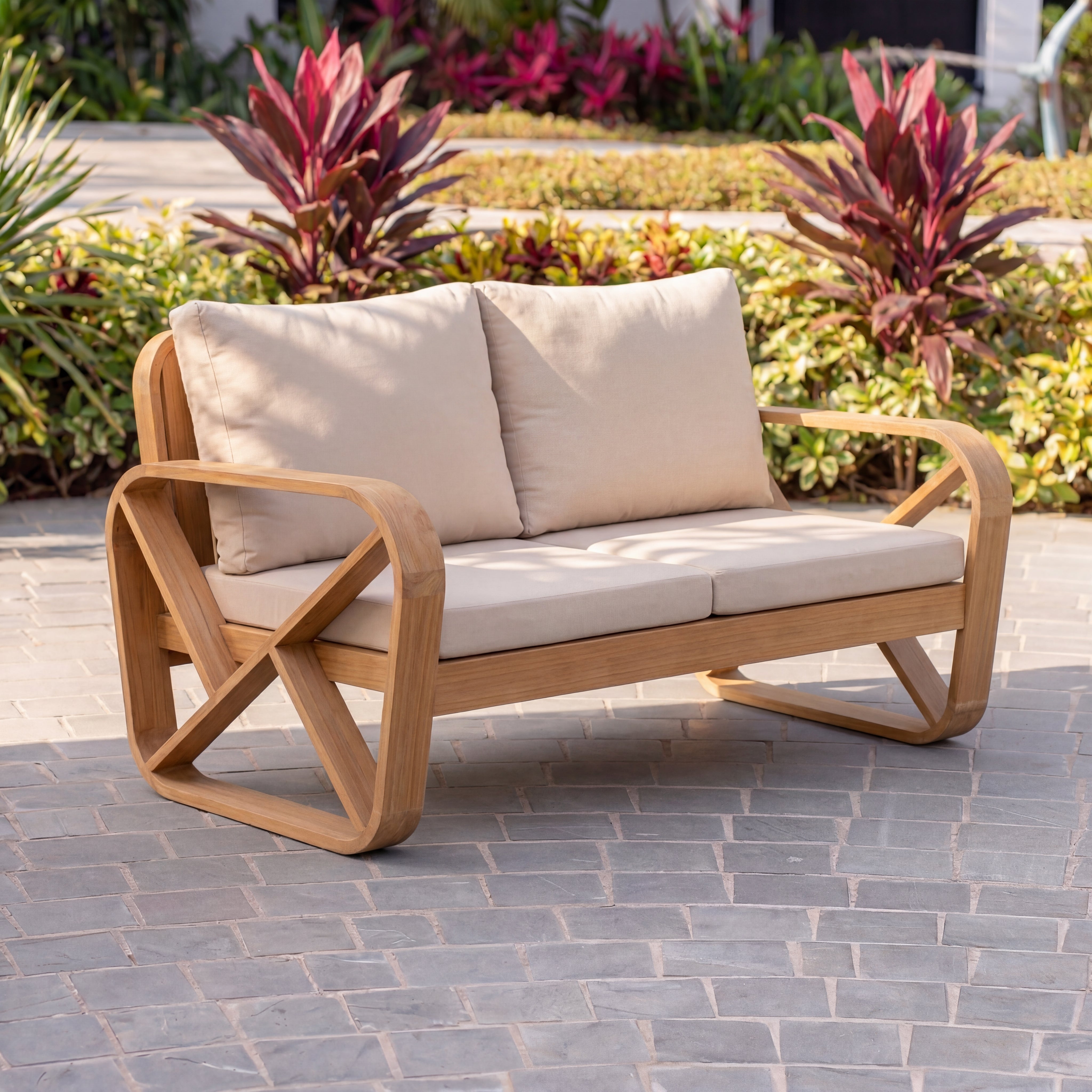 Bålamöllan 2-sits loungesoffa inkl dynor Vit