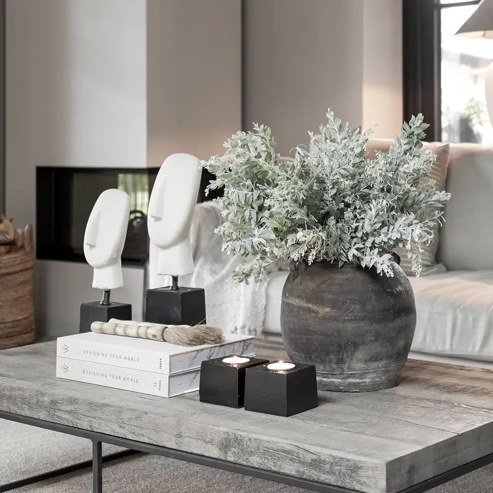 Valmiki Dekoration vit liten