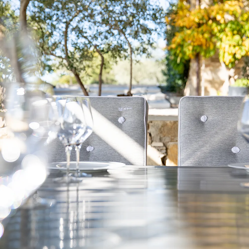 Bord 122X124Cm Höjd 65,5Cm Grå Alu 