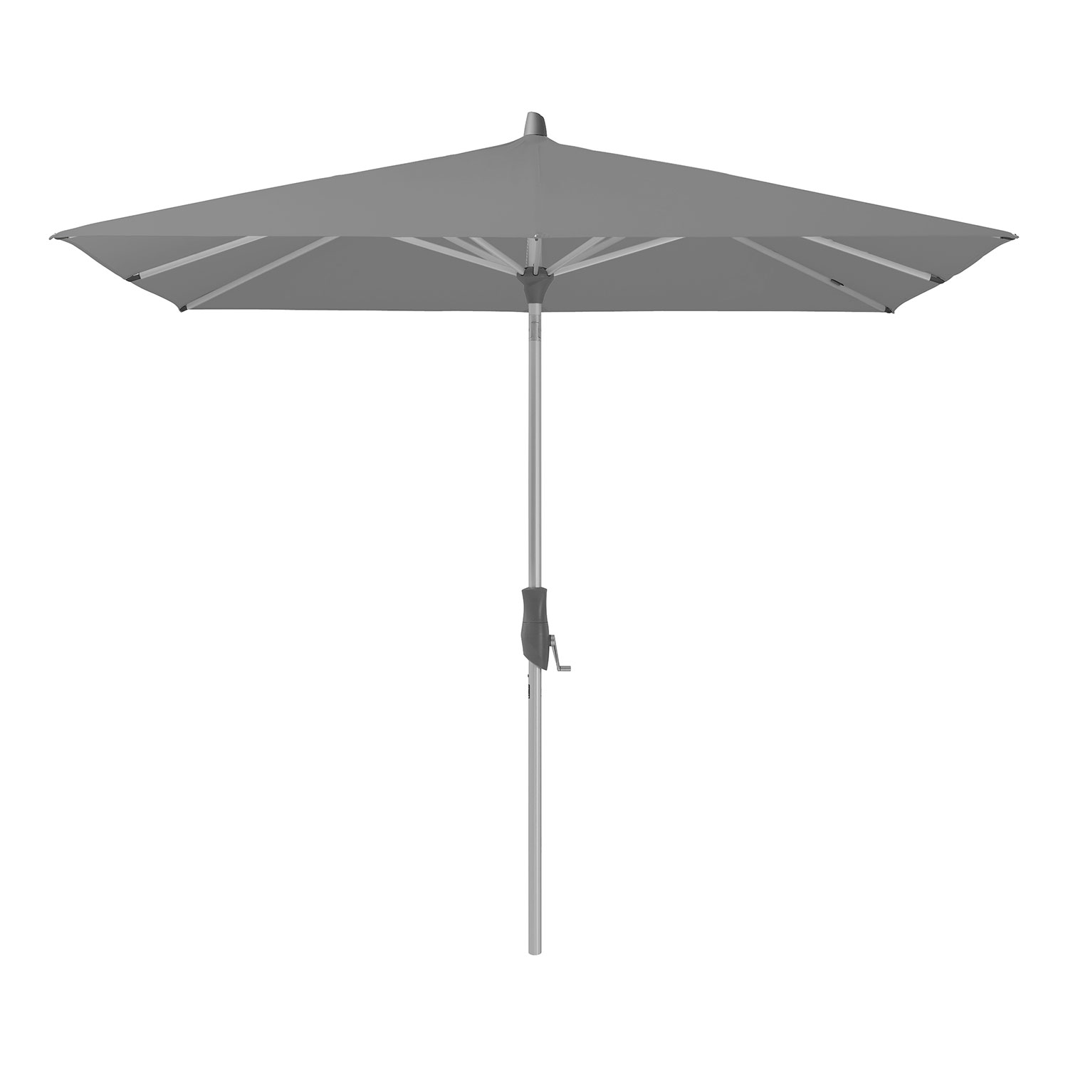 Glatz Alu-twist parasoll 240×240 cm cm kat.4 420 smoke