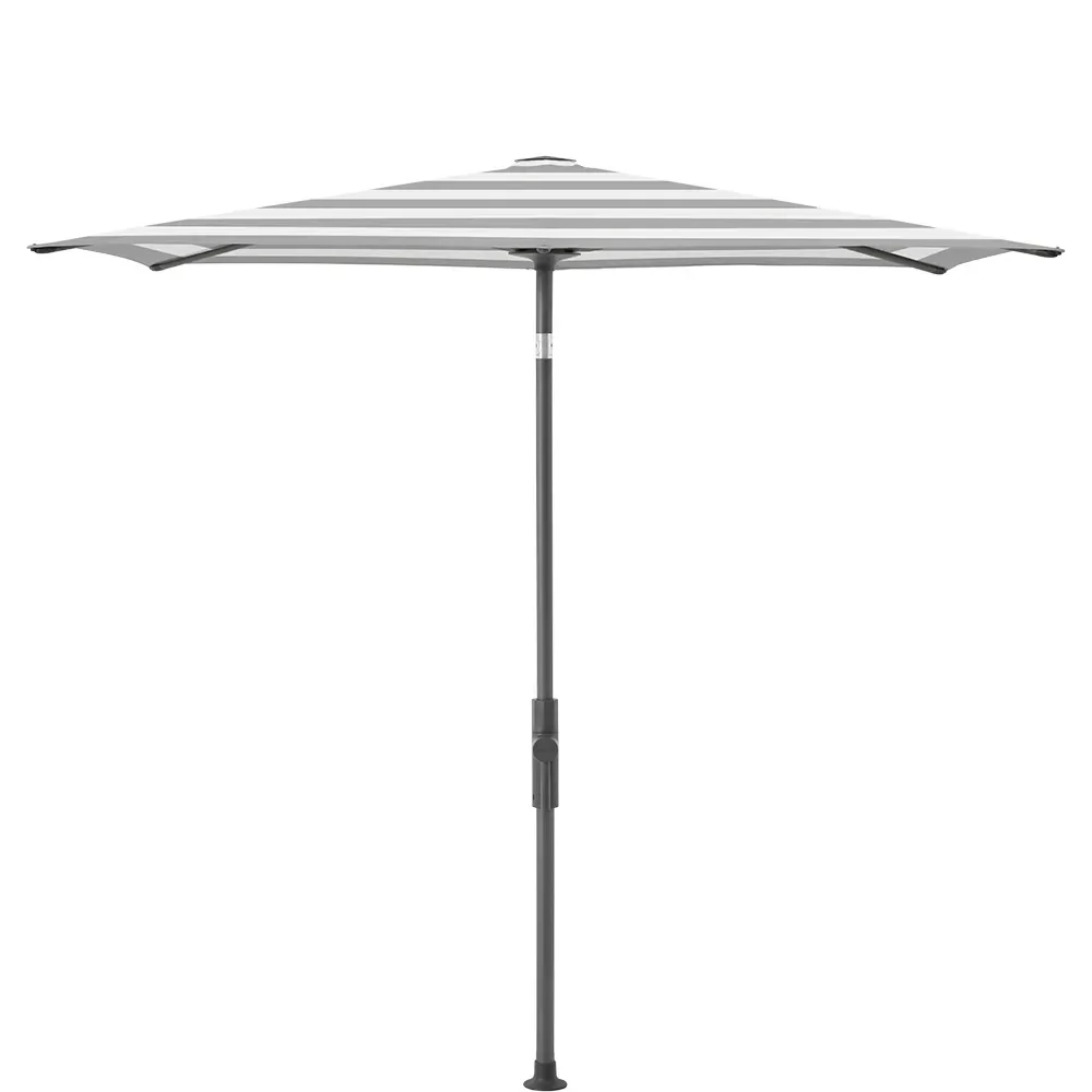 Glatz, Twist parasoll 210x150 cm anthracite Kat.5 555 Grey Stripe