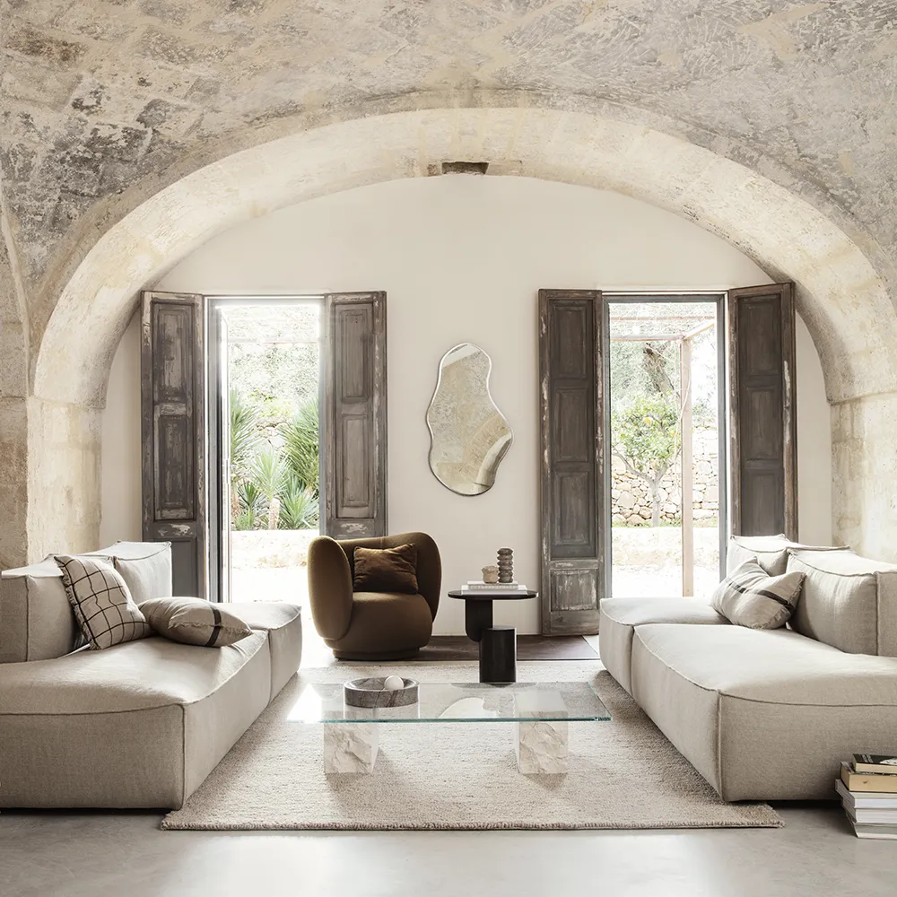 Pond Spegel 110x63 cm Dark Chrome