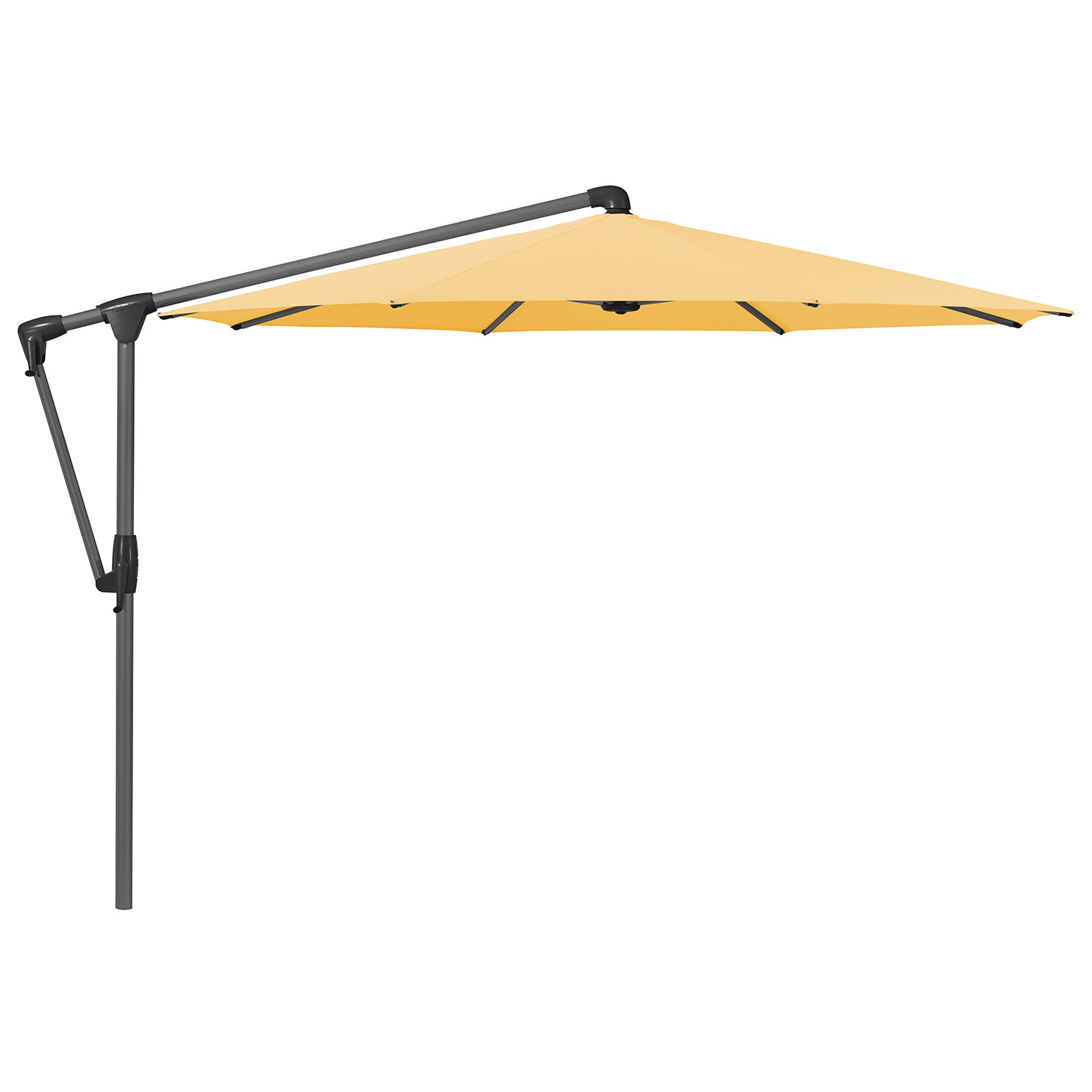 Sunwing Casa frihängande parasoll 330 cm kat.4 antracite alu / 438 straw