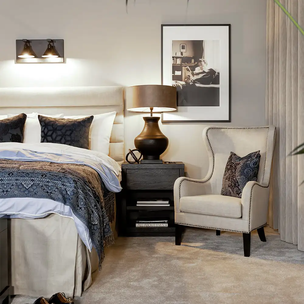 Bordslampa Bergamo Svart