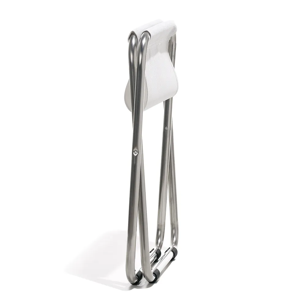 Chico fotpall vit aluminium/textilene 