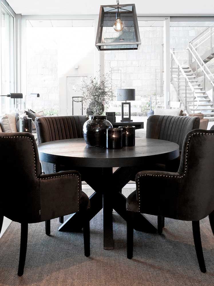 Hunter Matbord 130 Cm Svart