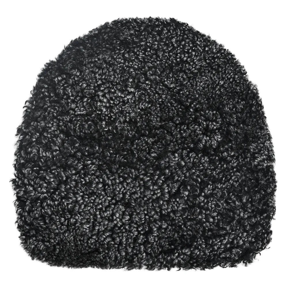 Curly forma Sittdyna fårskinn Dark Grey