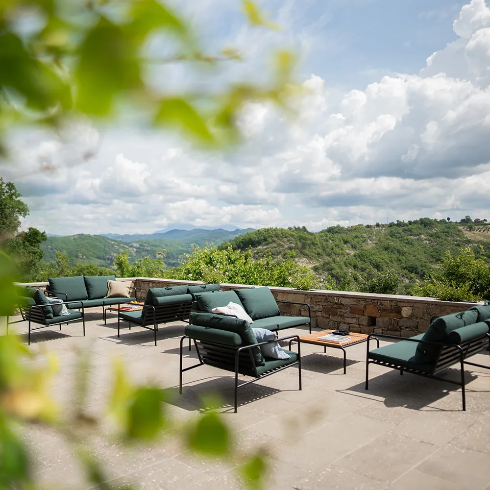 Avon 2-sits soffa Moss/Black