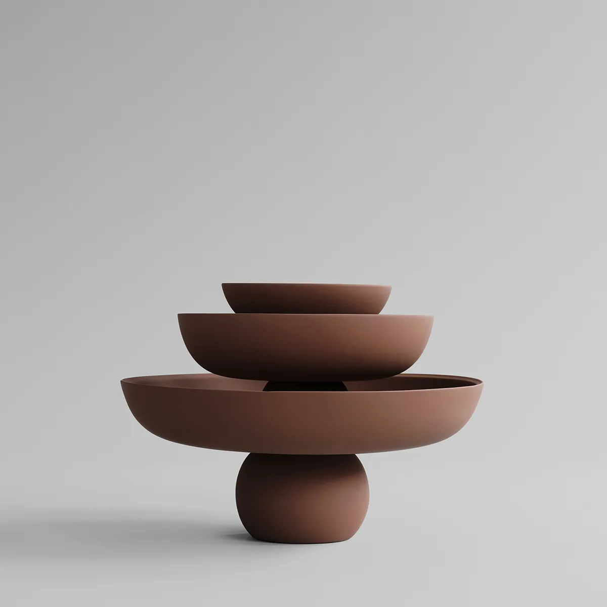 Handmålad dekorationsskål Baburu Big Almond Ø 43 cm