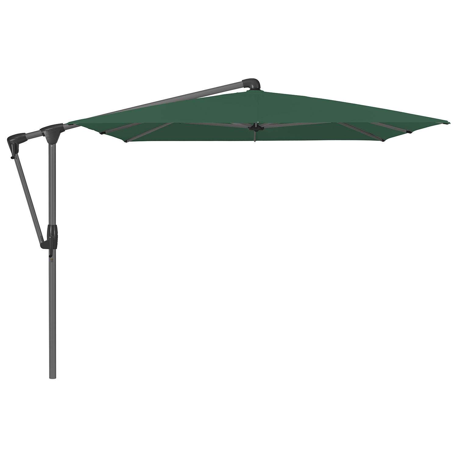 Sunwing Casa frihängande parasoll 300×240 cm kat.5 antracite alu / 521 aloe Glatz