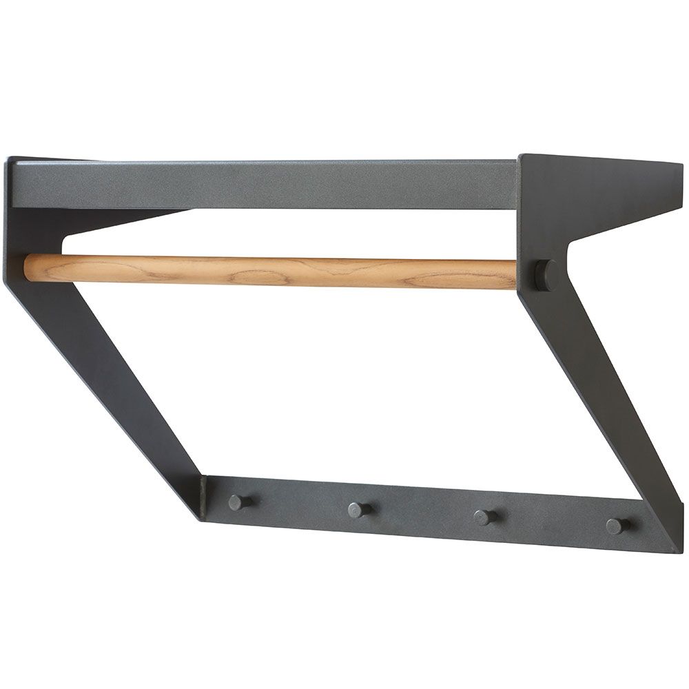 Copenhagen Klädhängare Lava Grå / Teak 