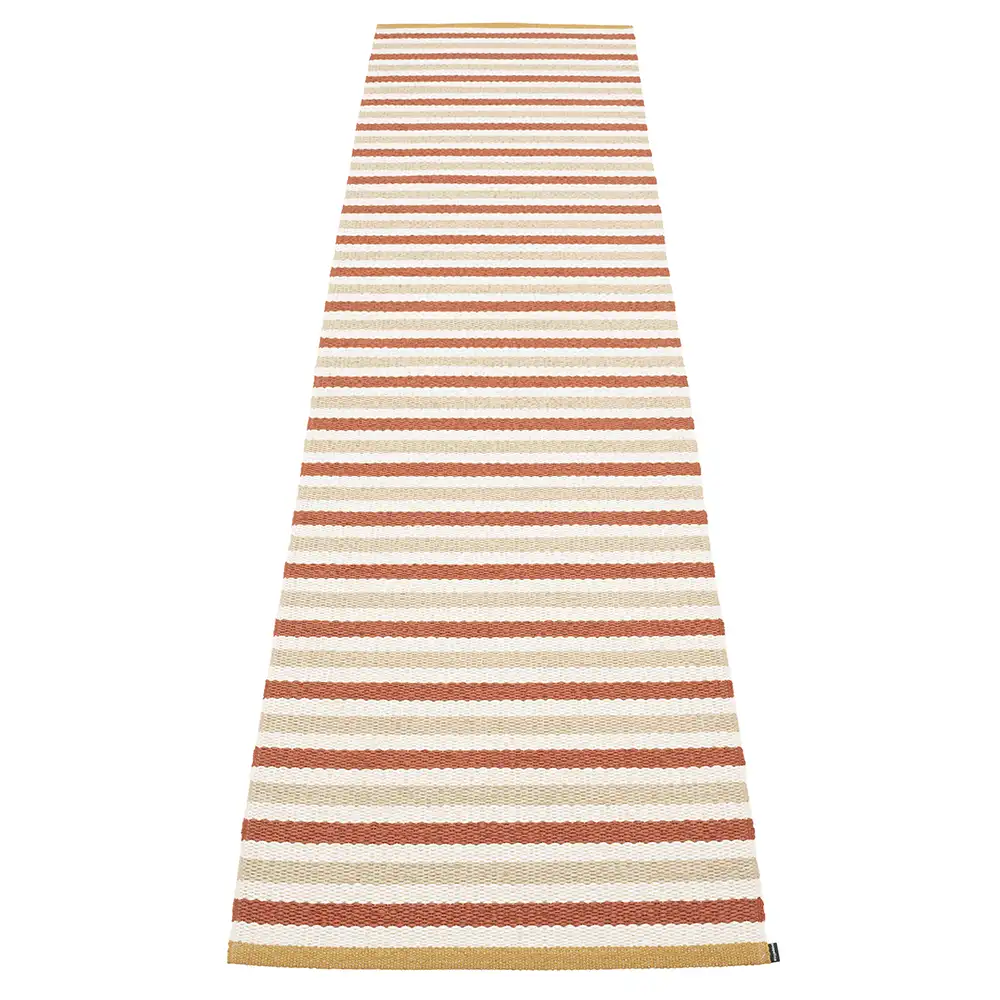 Produktfoto för Pappelina Teo matta 70 cm x 300 cm, brick/beige/vanilla