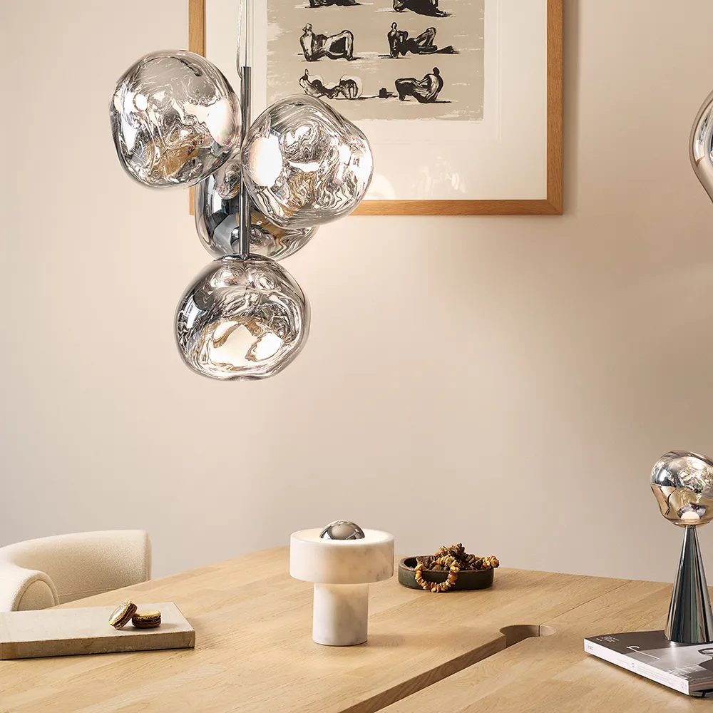 Melt Chandelier Mini Silver Takkrona LED