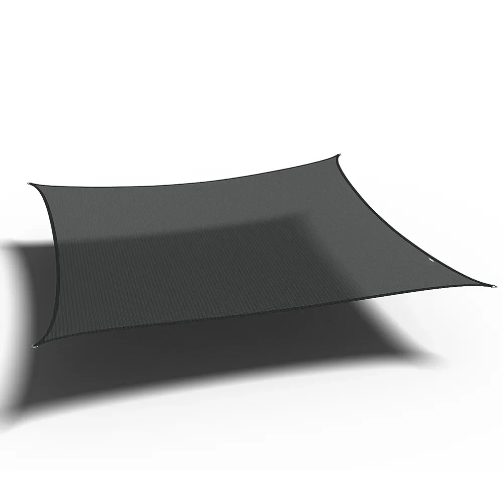 Coolfit solsegel kvadratiskt 500x500cm svart