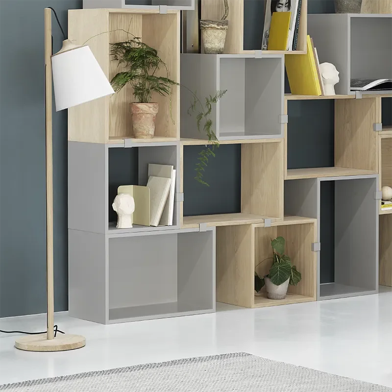 Pull golvlampa - Oak/White