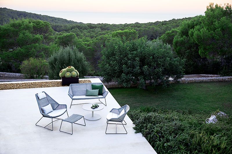 Breeze Loungestol Ljusgrå 