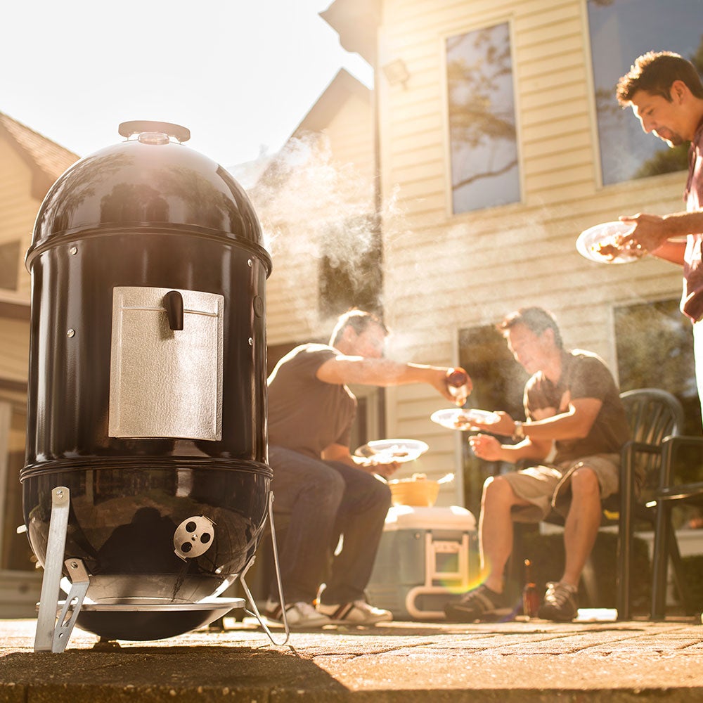 Smokey mountain cooker 47 cm svart gjutjärn 