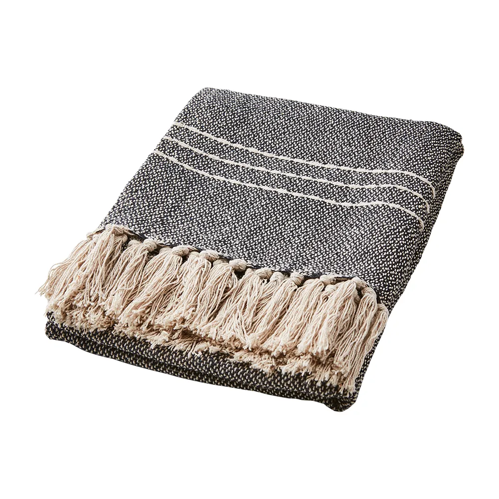 ANNA filt svart/natur