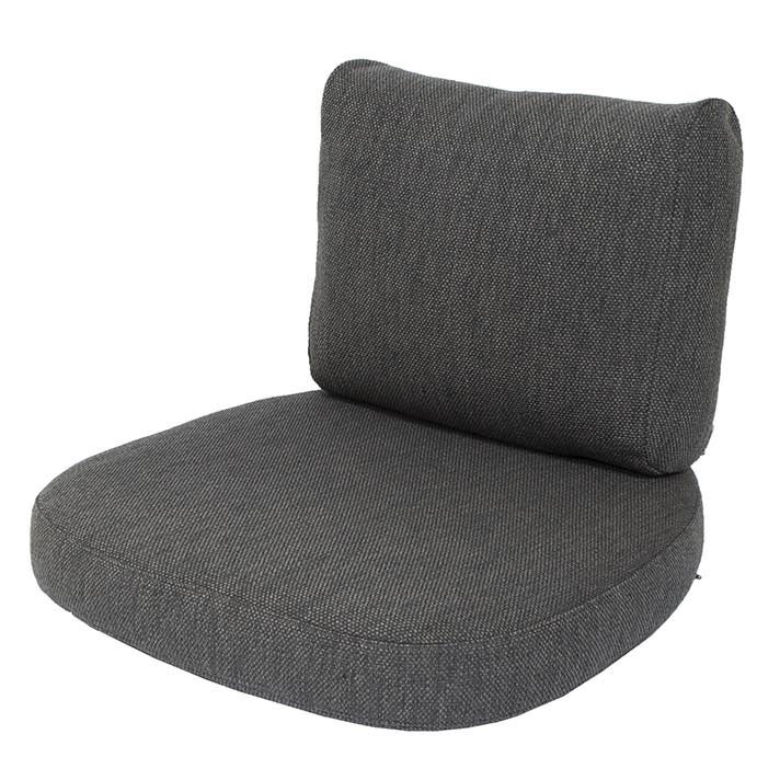 Cane-line, Sense/Moments Loungefåtölj Indoor Dynset Swipe Dark Grey