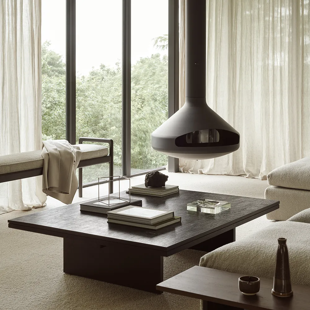 Jack Bänk mahogny/off white