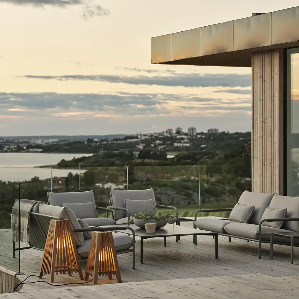 Lerberget 2,5-sits soffa grön / ash 