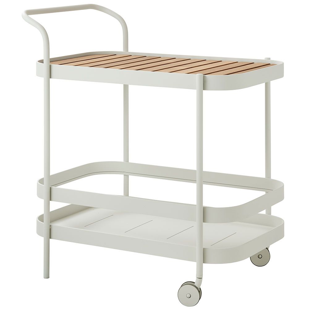 Cane-line, Roll Serveringsvagn Vit