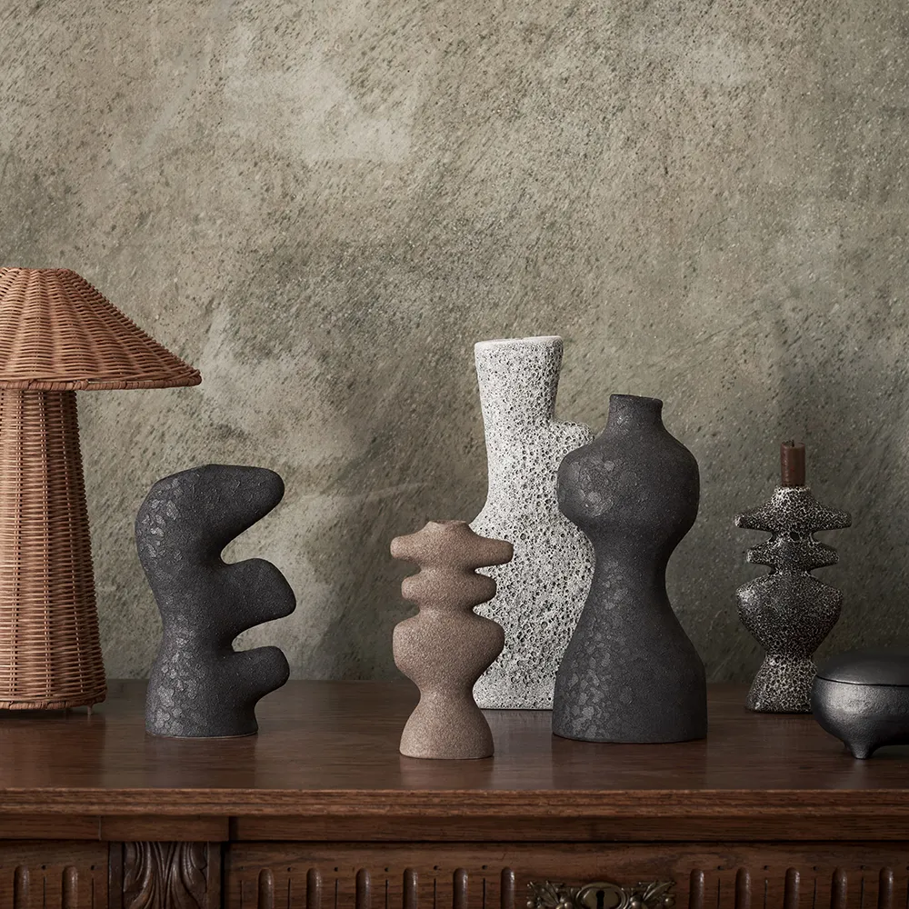 Yara Vase - Large - Grey Pumice