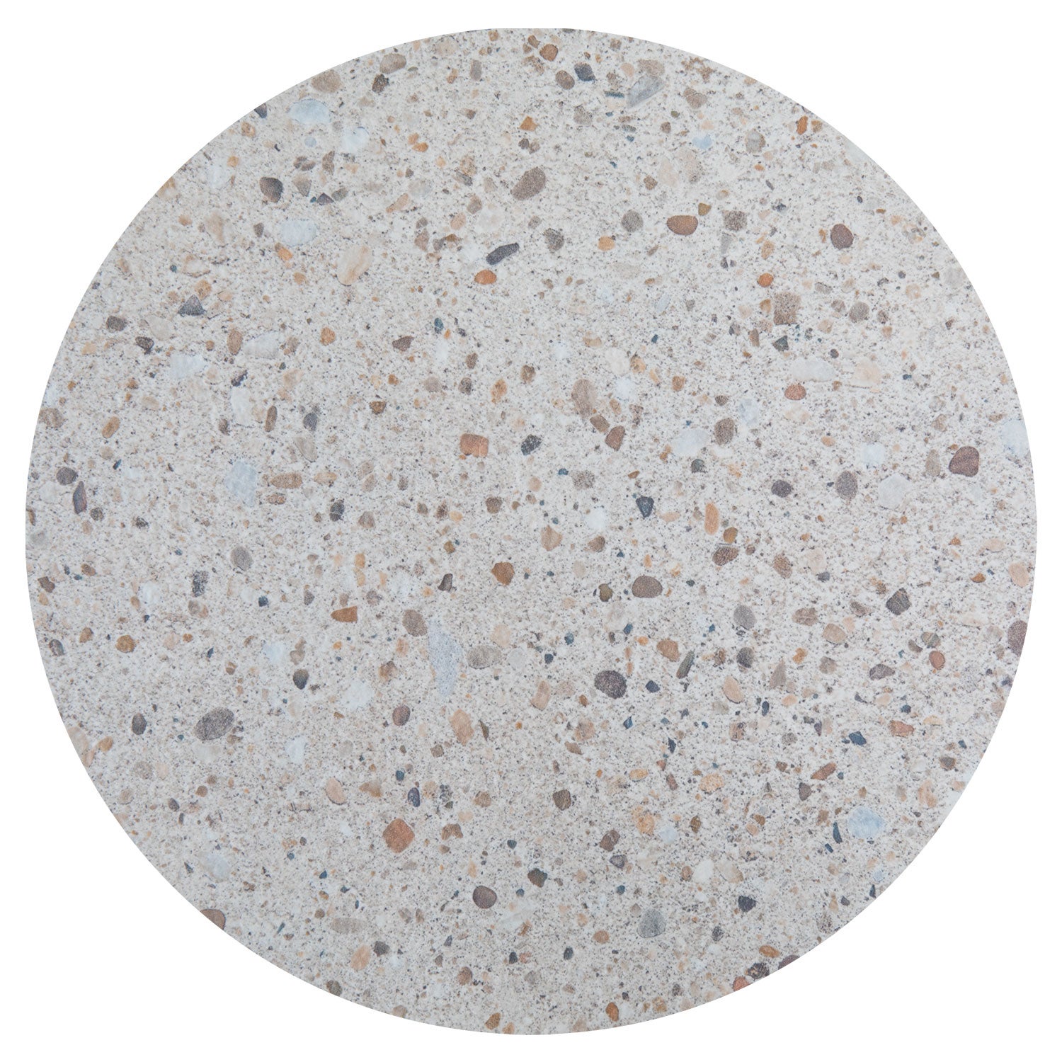 Laminat bordsskiva 70 cm beige/terrazzo 