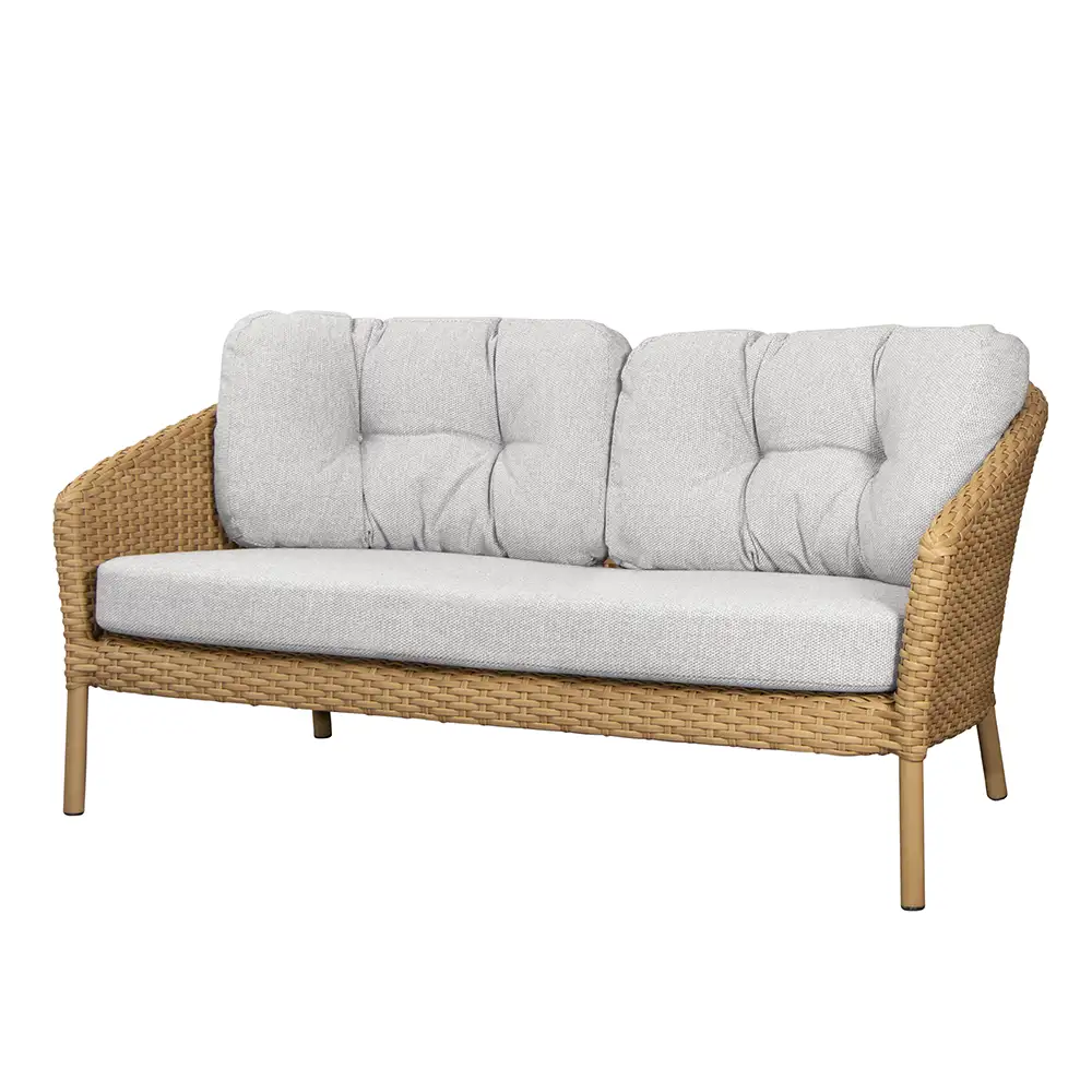Produktfoto för Cane-Line, Ocean 3-sits soffa Dark grey Soft Rope