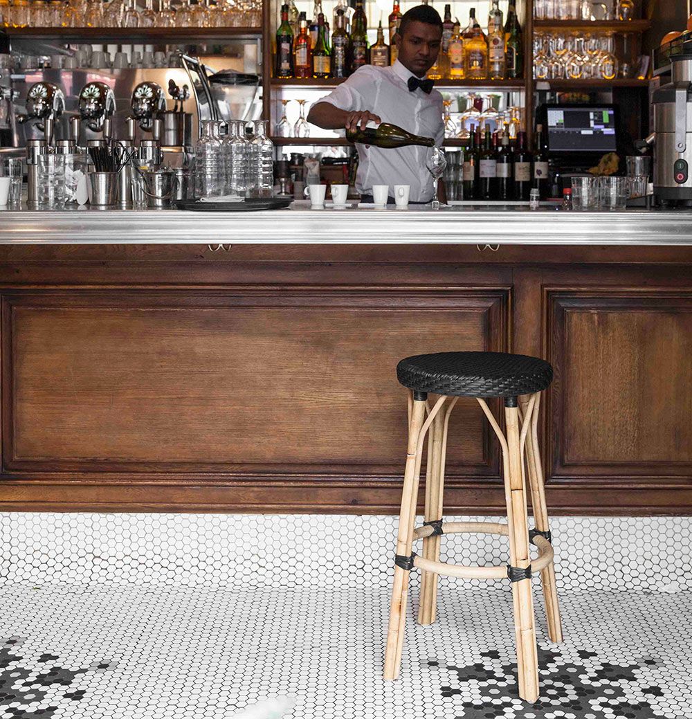 Simone Barstol Låg Svart 