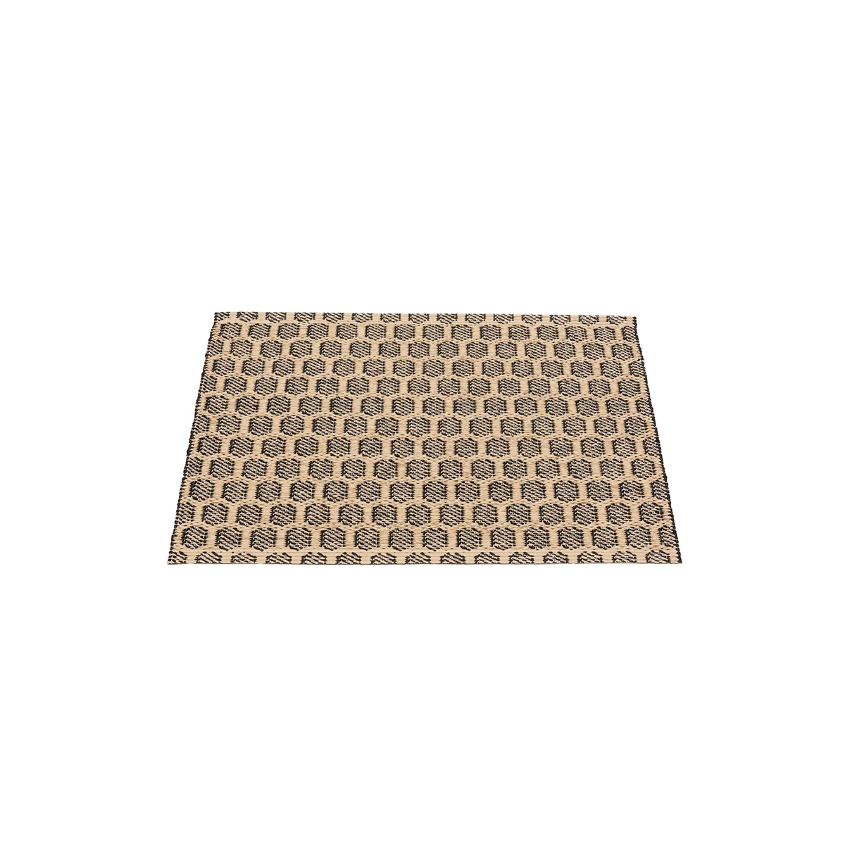 Vändbar Plastmatta MIMI Black/Beige 70x50 cm