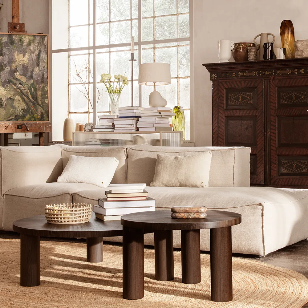 Ceramic Flätad skål Cashmere