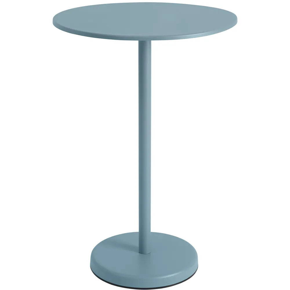 muuto, linear steel barbord ø70 cm pale blue