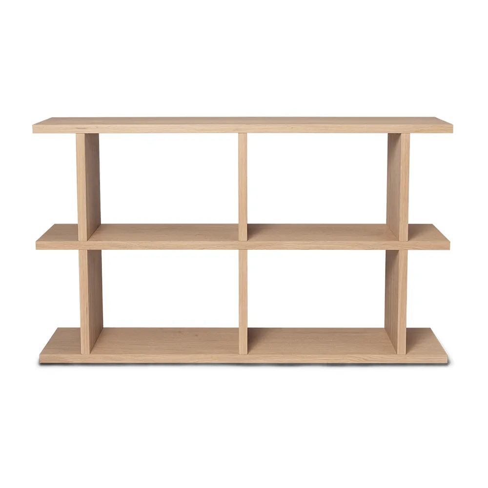 Produktfoto för Ferm Living - Kona Bookcase 2x2 - Hyllor - Natural - B: 122.5 x H: 72 x D: 30 cm