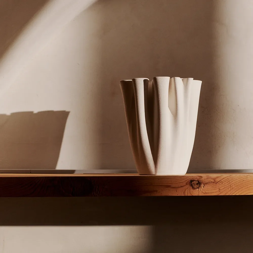 Dedali Vas H18 cm Off-white