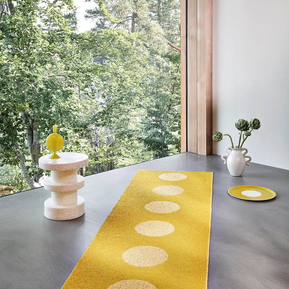 Vera Pop matta Mustard/Pale Yellow 70 x 120cm