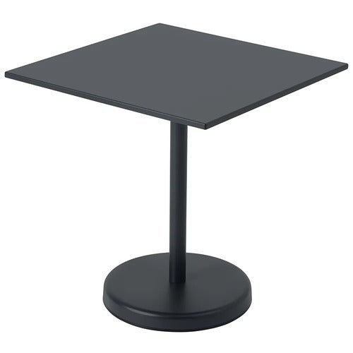 Linear Steel Cafébord 70x70 cm Anthracite Black