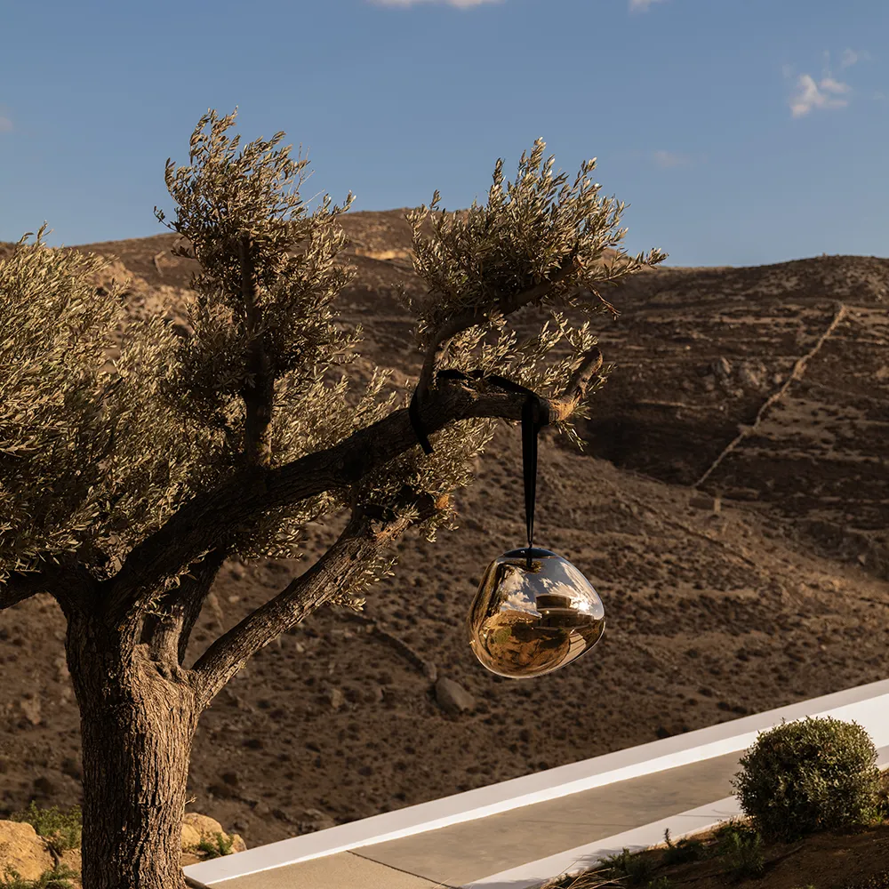 Melt Portabel Large golvlampa Gold LED