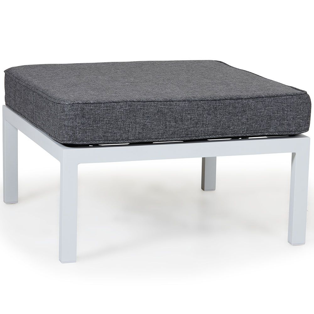 brafab, weldon fotpall vit/grå