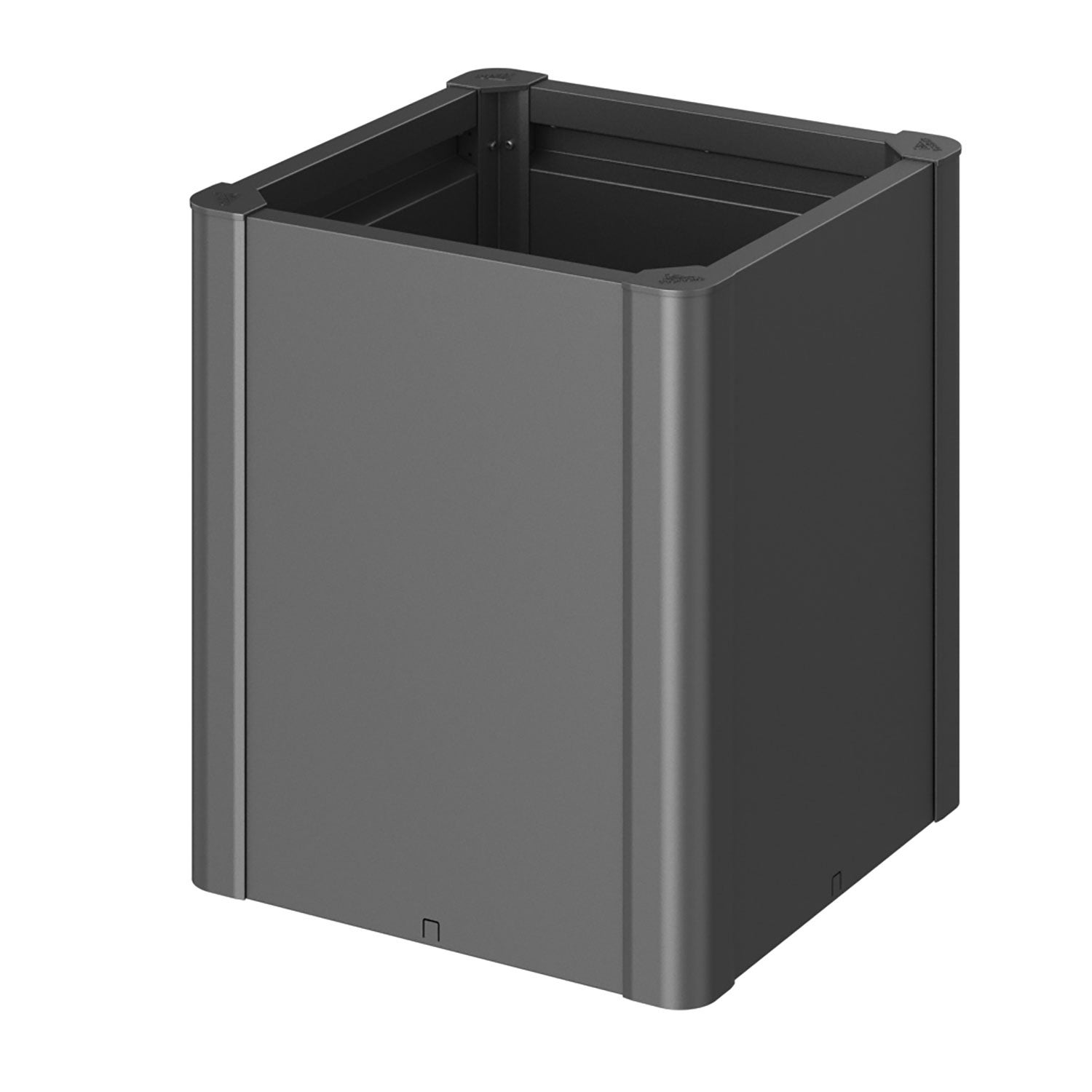 Belvedere planteringsbädd midi storlek 50 metallic mörkgrå