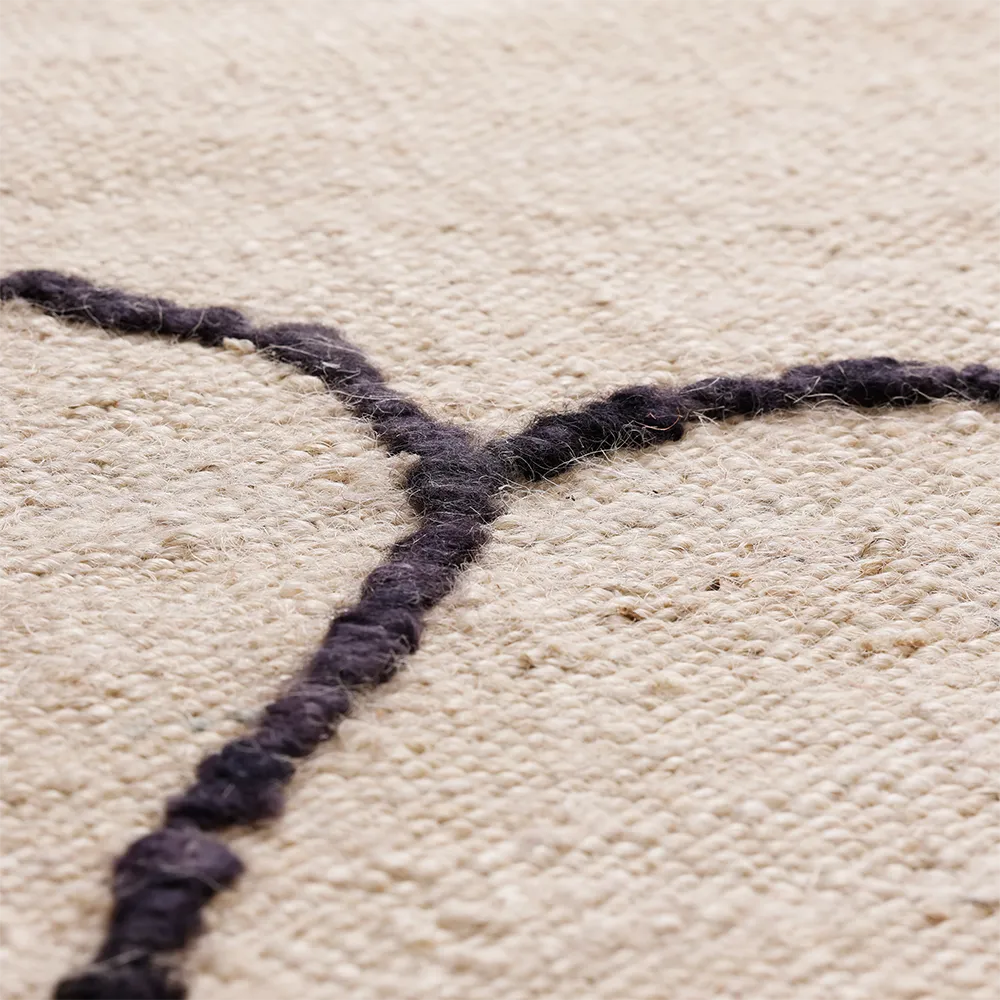 Handvävd Matta i Jute Gesso Off-White 170x240 cm