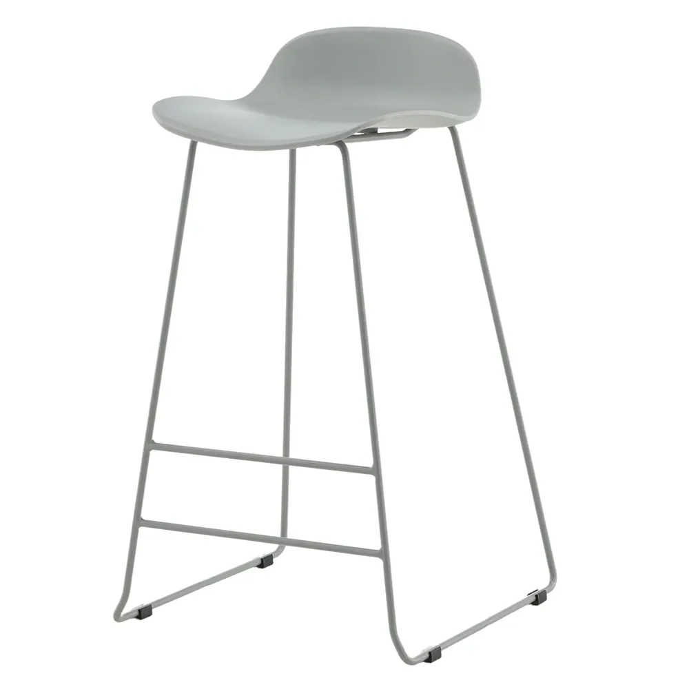 Wave barstol grå 2-pack 
